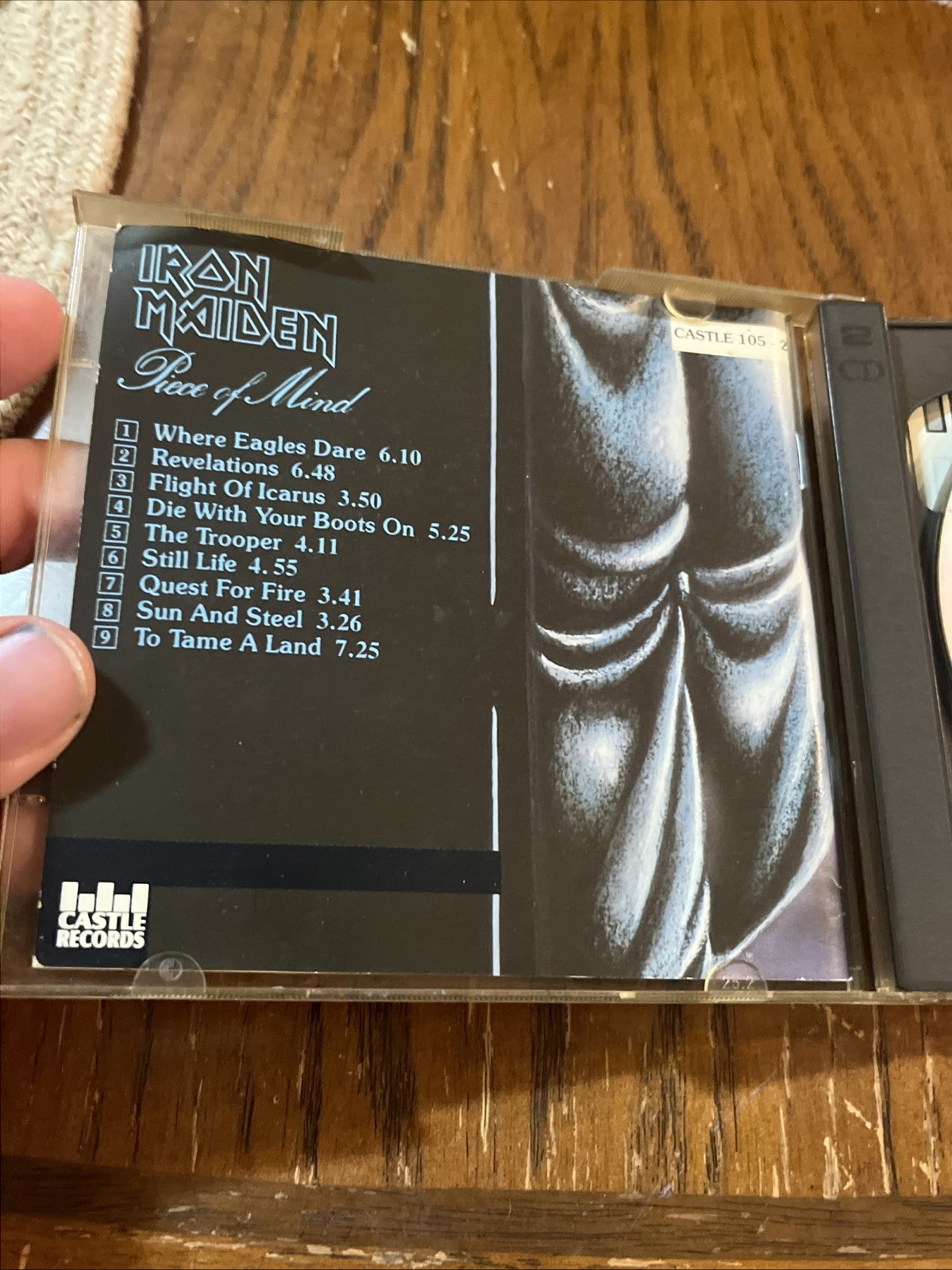 Iron Maiden Piece Of Mind 1995 CD Castle Records 2 CD Set With Insert Rare￼