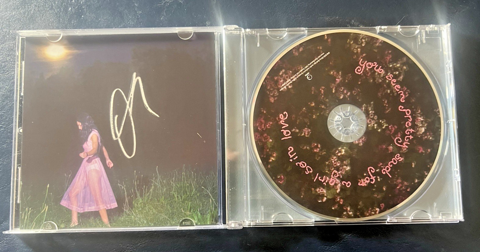 Olivia Rodrigo ...Pretty Sad.. . SIGNED CD - Exact photo! - CLEAN - NO SMUDGES