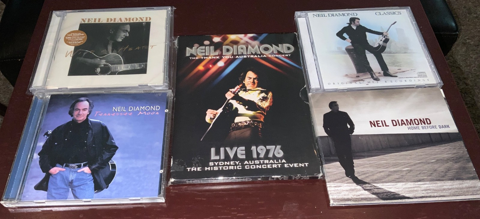 5-CD/DVD Lot Neil Diamond Live Thank You Australia Wild At Heart Greatest Hits