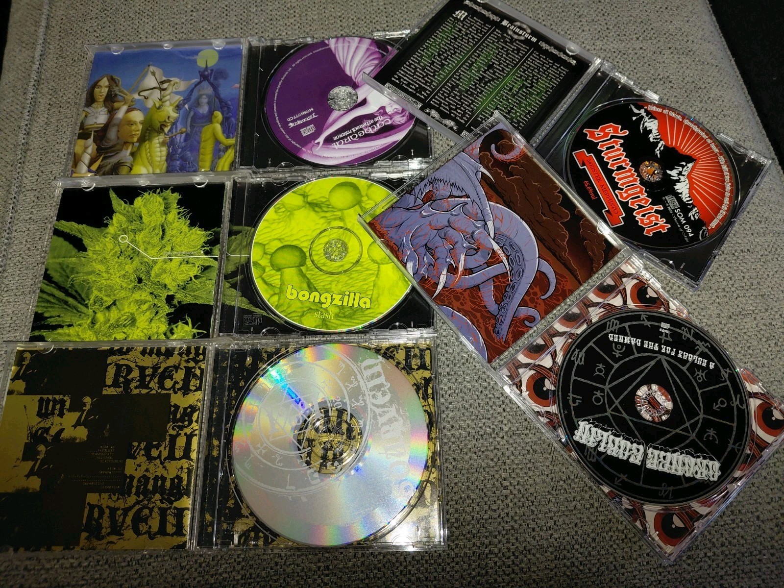5 Metal Cds Bongzilla OG Stash, Cathedral, Sourvein, Orange Goblin, Sturmgeist