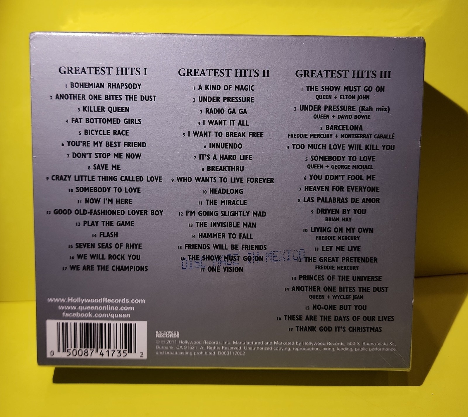 Queen - Greatest Hits I II & III (The Platinum Collection) - 2011 - D003117002