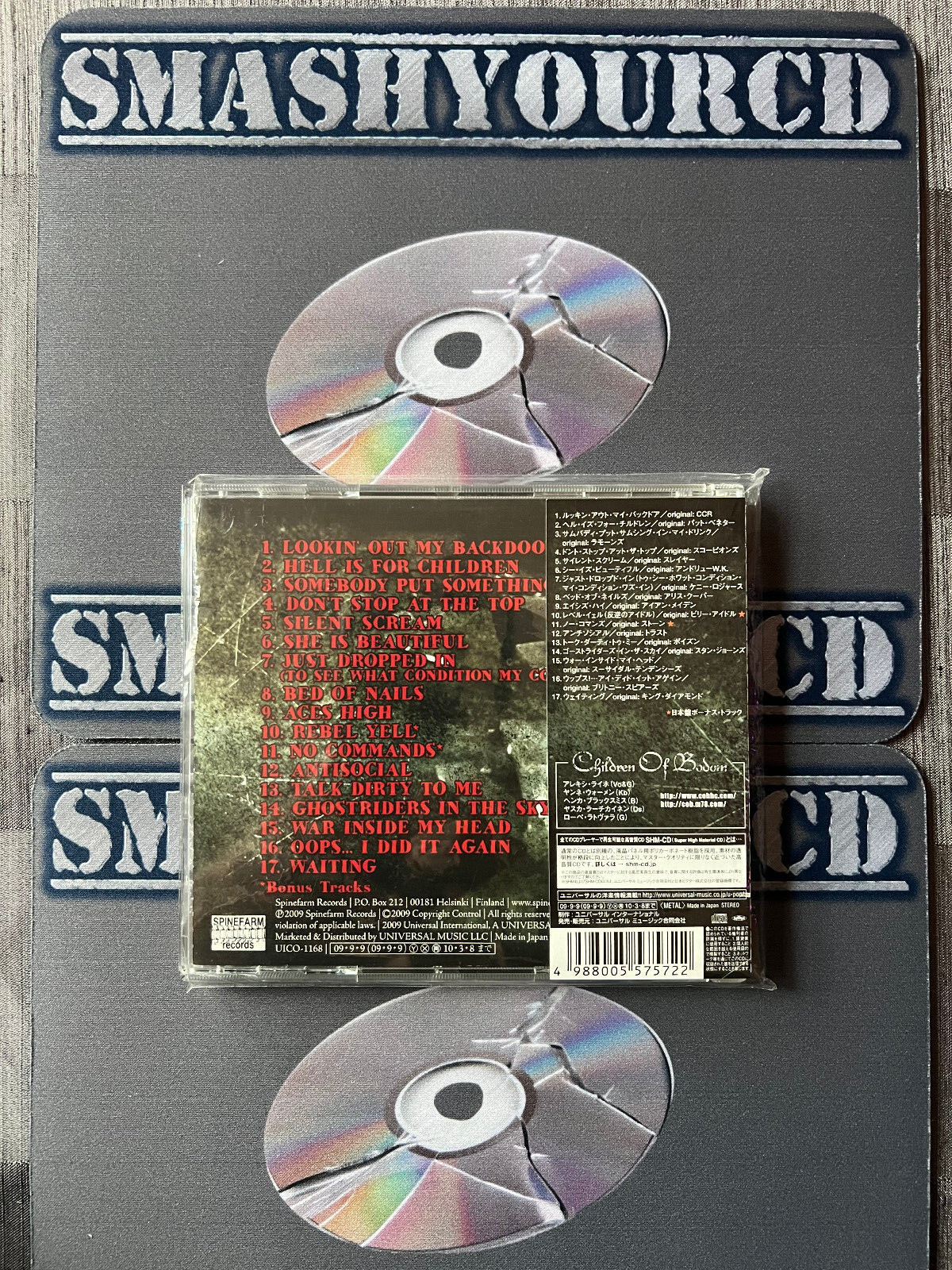 CHILDREN OF BODOM - SKELETONS IN THE CLOSET(JAPAN SHM-CD/+ OBI STRIP/+ 2 TRACKS)