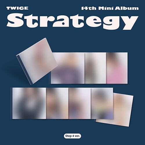 TWICE 14th Mini Album [STRATEGY] Step 4 Ver. CD+24p Book+P.Card+Sticker+F.Poster