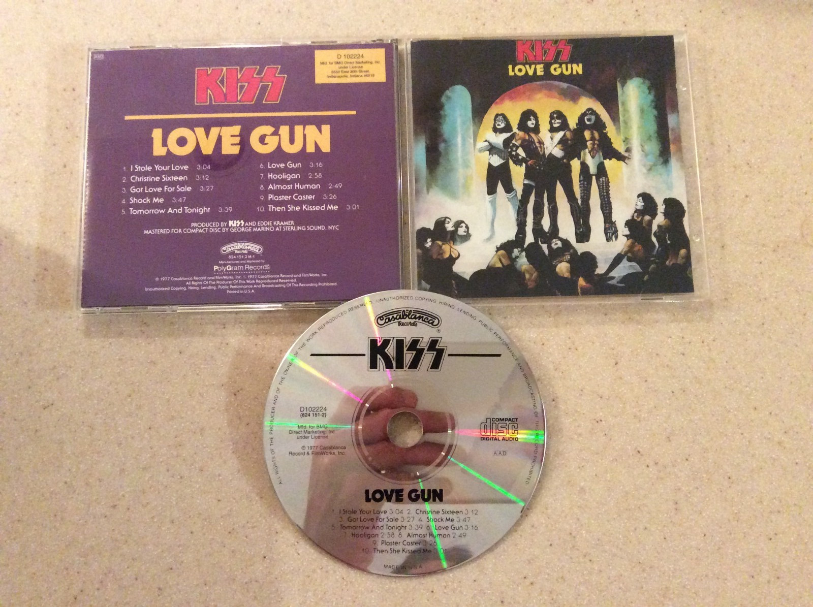 Kiss Love Gun CD Original Casablanca Press Paul Stanely Gene Simmons Frehely