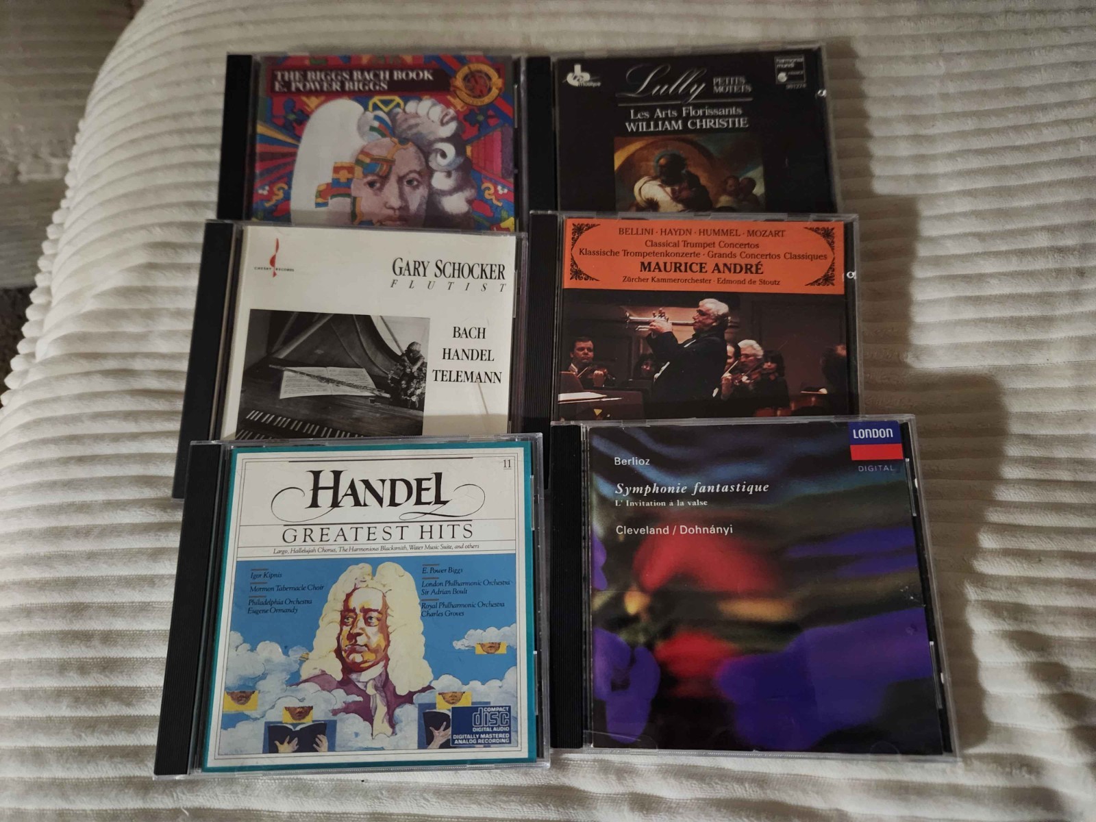 Mixed 6 Classical CDS - Handel, Bach, Berlioz, Lully, Mozart, & More