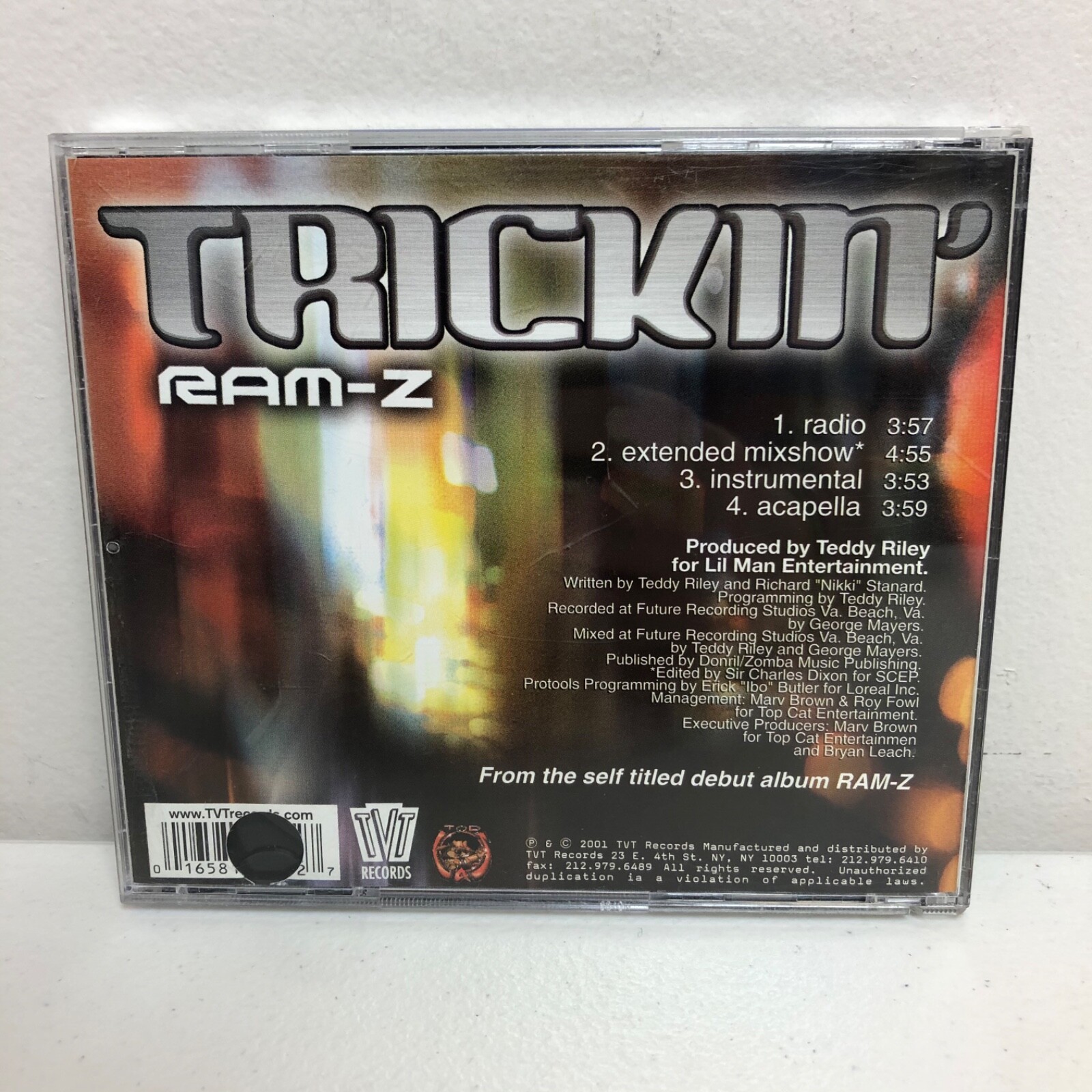 Trickin Ram Z CD From Self Titled Debut Album Rap Hip Hop Vintage 2001 Gangsta