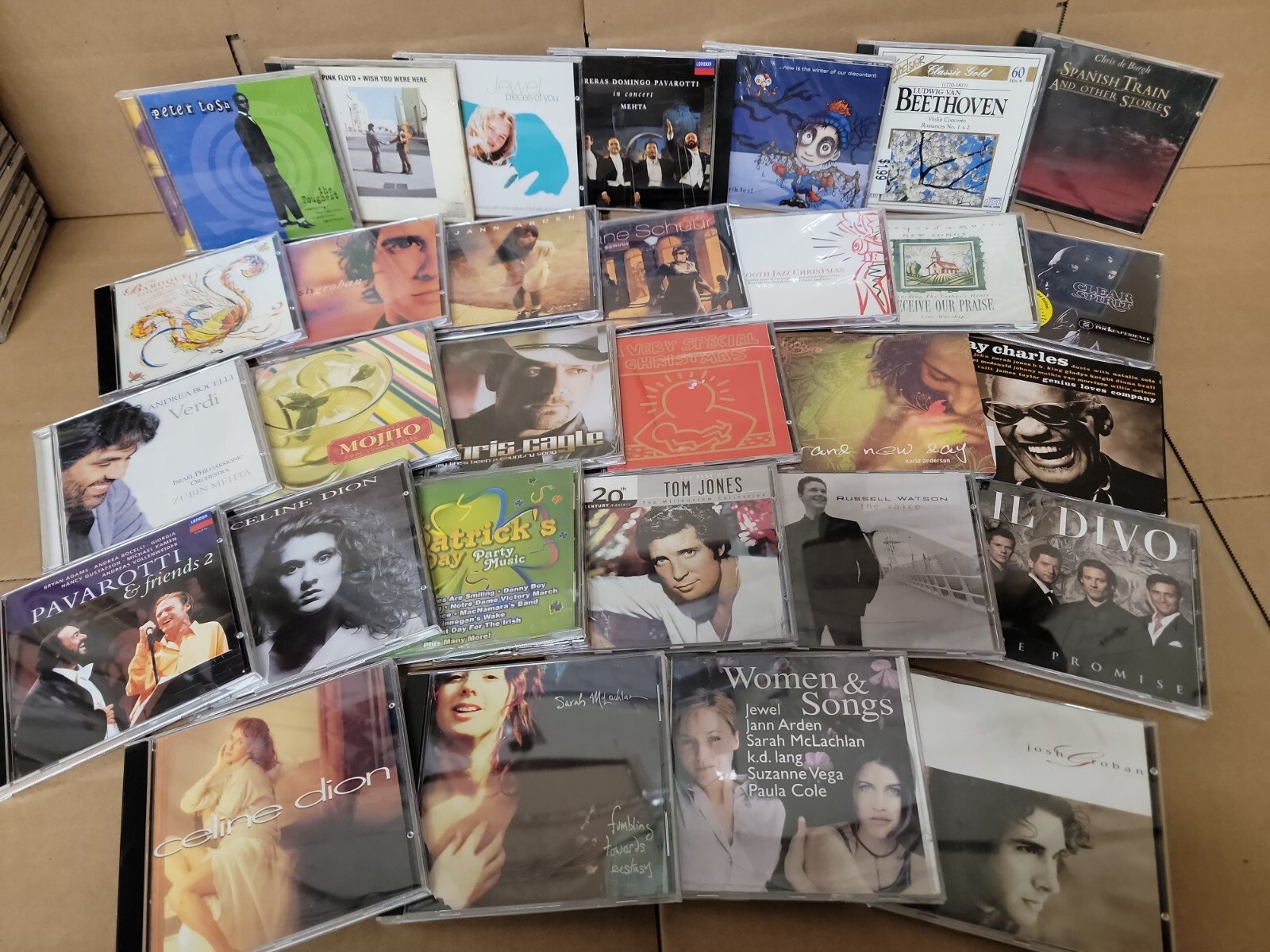 Lot of 50 Assorted CDs MIX ALL Genres Artwork+Case RANDOM BUNDLE Wholesale Bulk