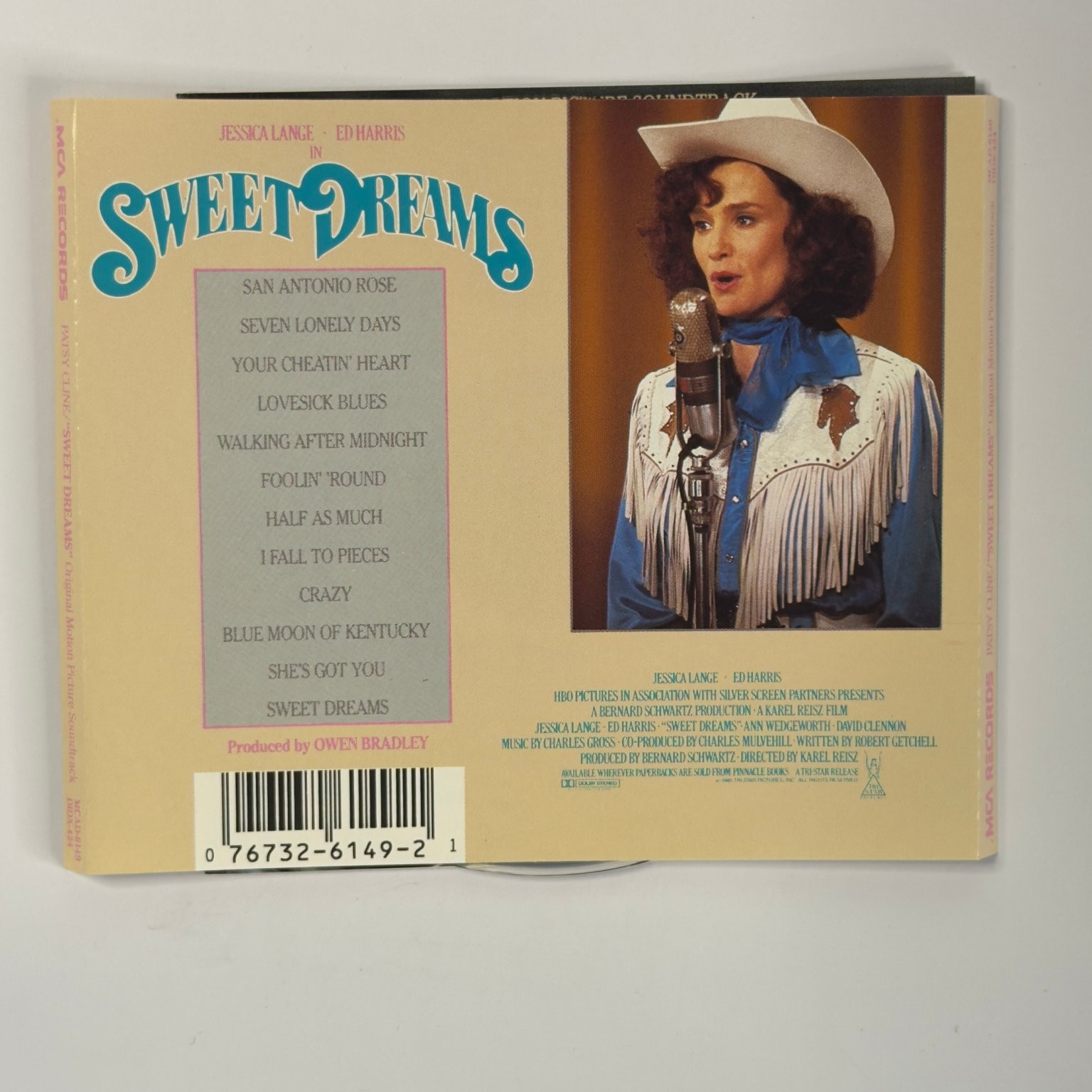 Patsy Cline – Sweet Dreams CD 1985 Soundtrack Country MCA MCAD-6149
