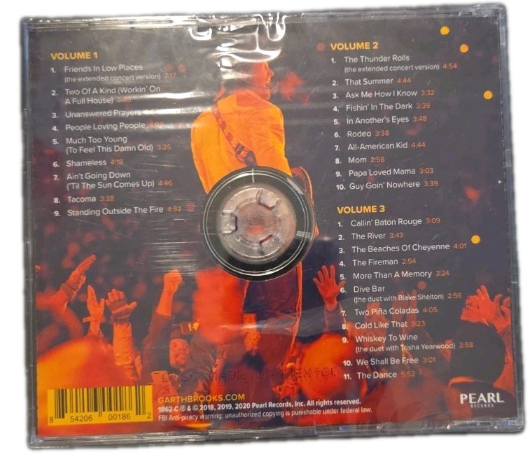 GARTH BROOKS "TRIPLE LIVE DELUXE" (2020) 3 CD SET