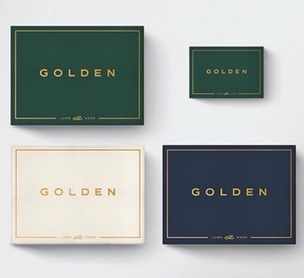 BTS Jungkook GOLDEN 1st Solo Album 4 Version Complete Set Sealed