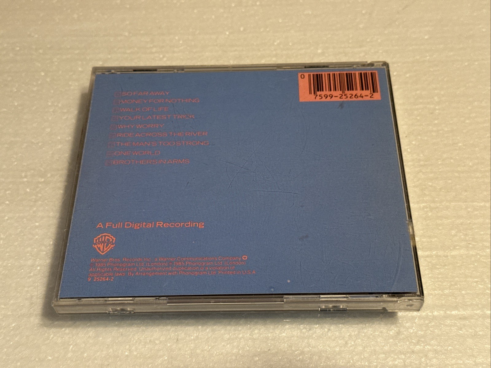 [1] DIRE STRAITS BROTHERS IN ARMS [1985] CD MATSUSHITA JAPAN TARGET ERA CD