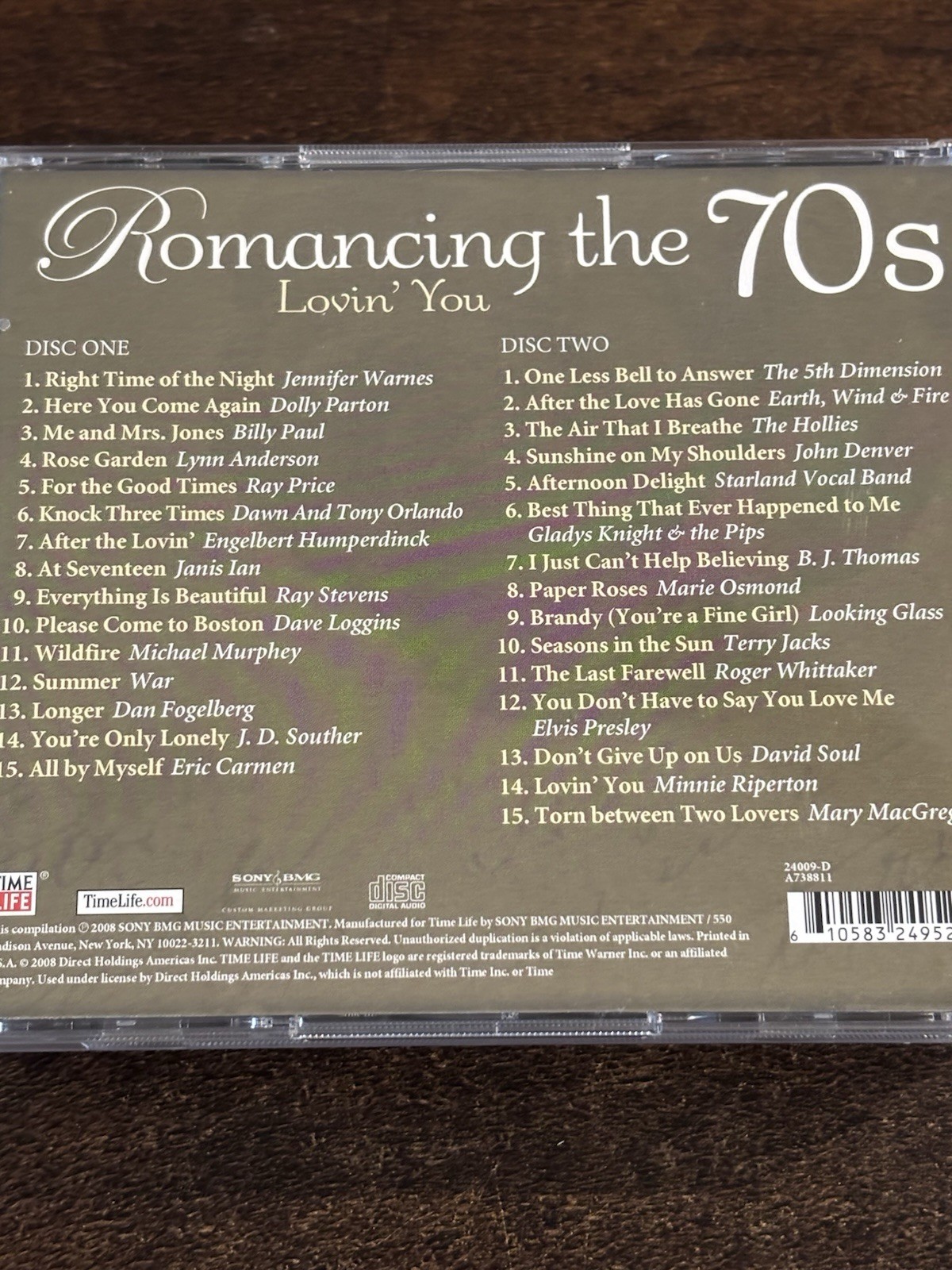 Time Life Romancing the 70’s 7-CD Set Ten CD’s FREE SHIPPING