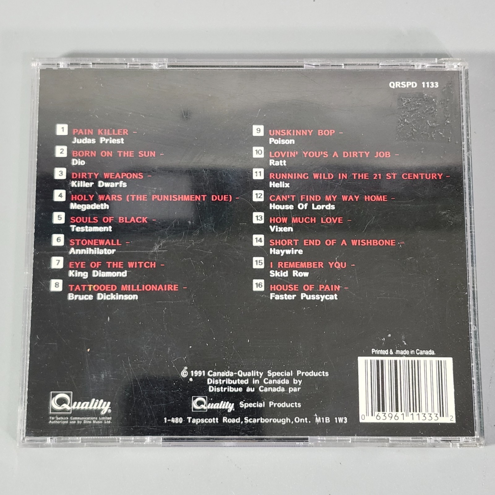 Heavy Metal 1980s Hard Rock Music Compilation CD Bundle 4-Disc Various Artist