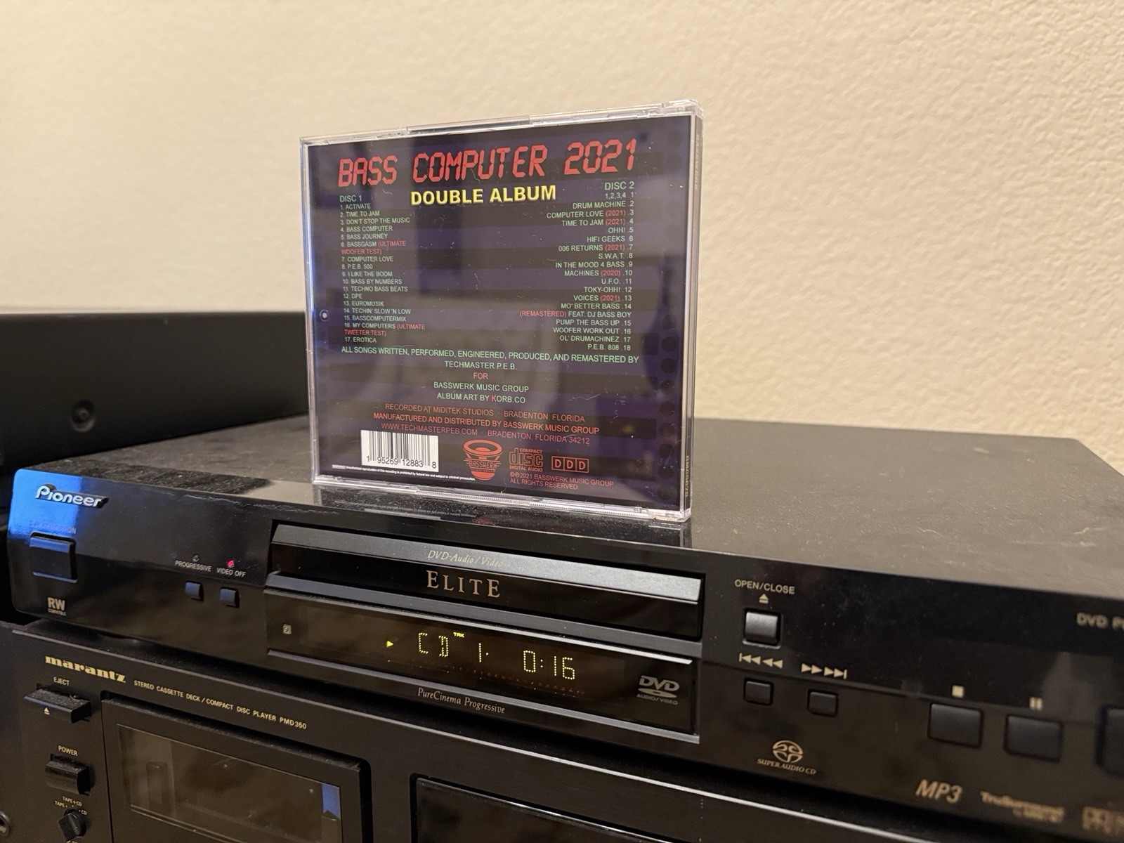 Techmaster PEB P.E.B.: Bass Computer 2021 Double CD-2CD Remastered and Signed!