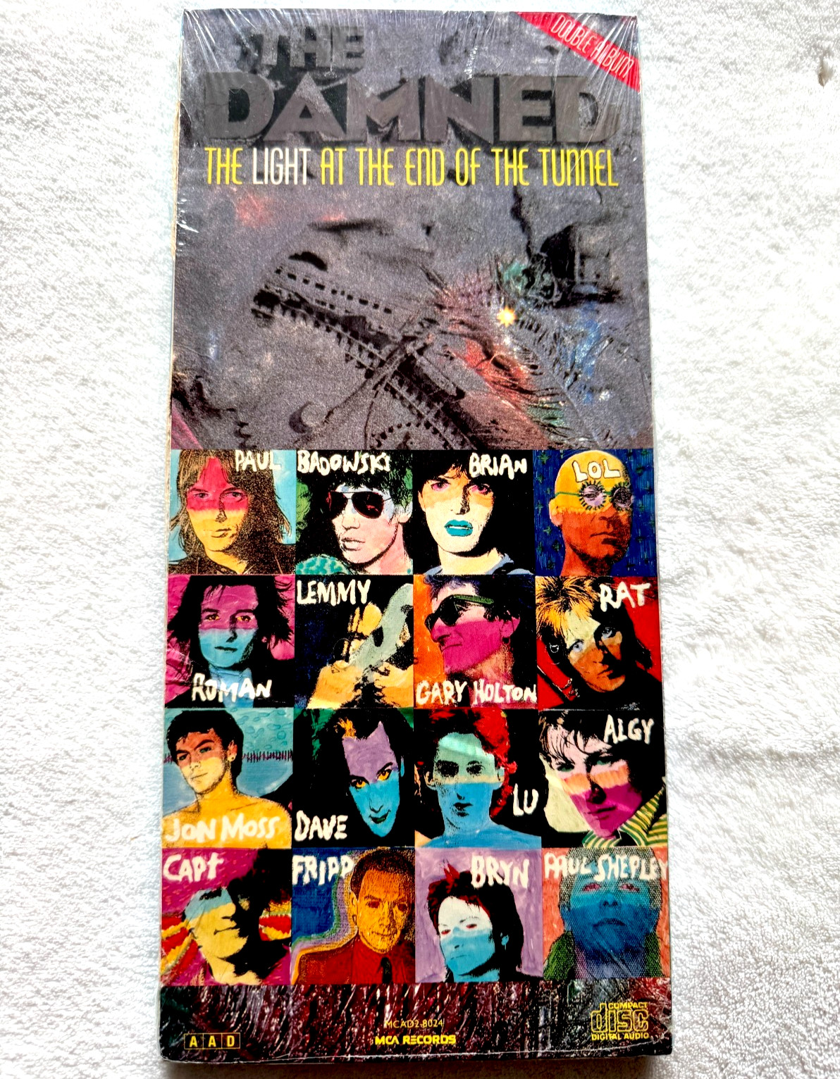 THE DAMNED THE LIGHT AT END OF TUNNEL 2 CD SEALED LONGBOX DOUBLE ALBUM PROMO LP