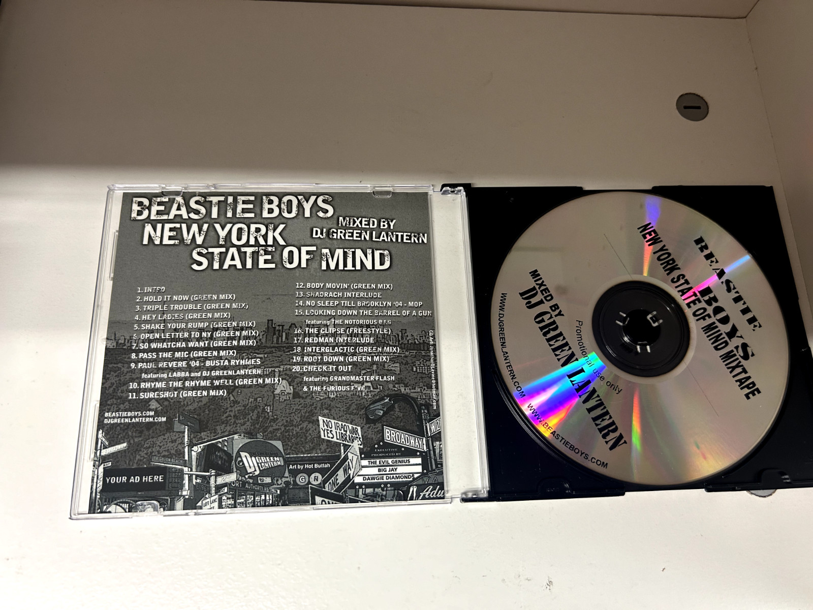 洋楽 CD DJ GREEN LANTERN MIX Beastie Boys DJ GREEN LANTERN BEASTIE BOYS NEW YORK STATE OF MIND NYC PROMO