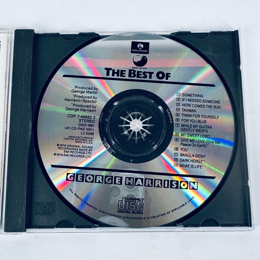 George Harrison – The Best Of CD 1987 Rock Pop Apple Records Capitol