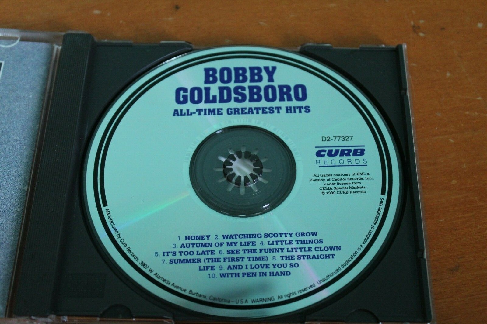 All-Time Greatest Hits CD (1999) bobby goldsboro honey 60's music smooth 70's