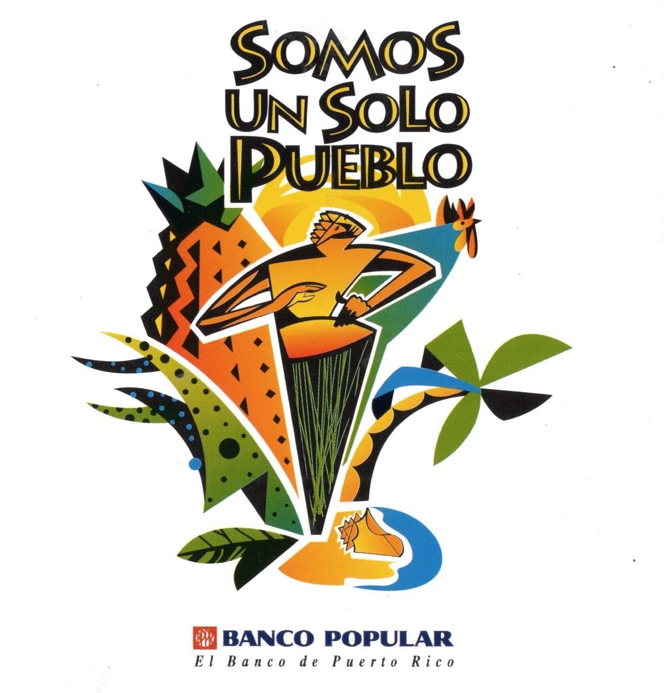 RARE "SOMOS UN SOLO PUEBLO" 1995-BPPR -2 CD'S