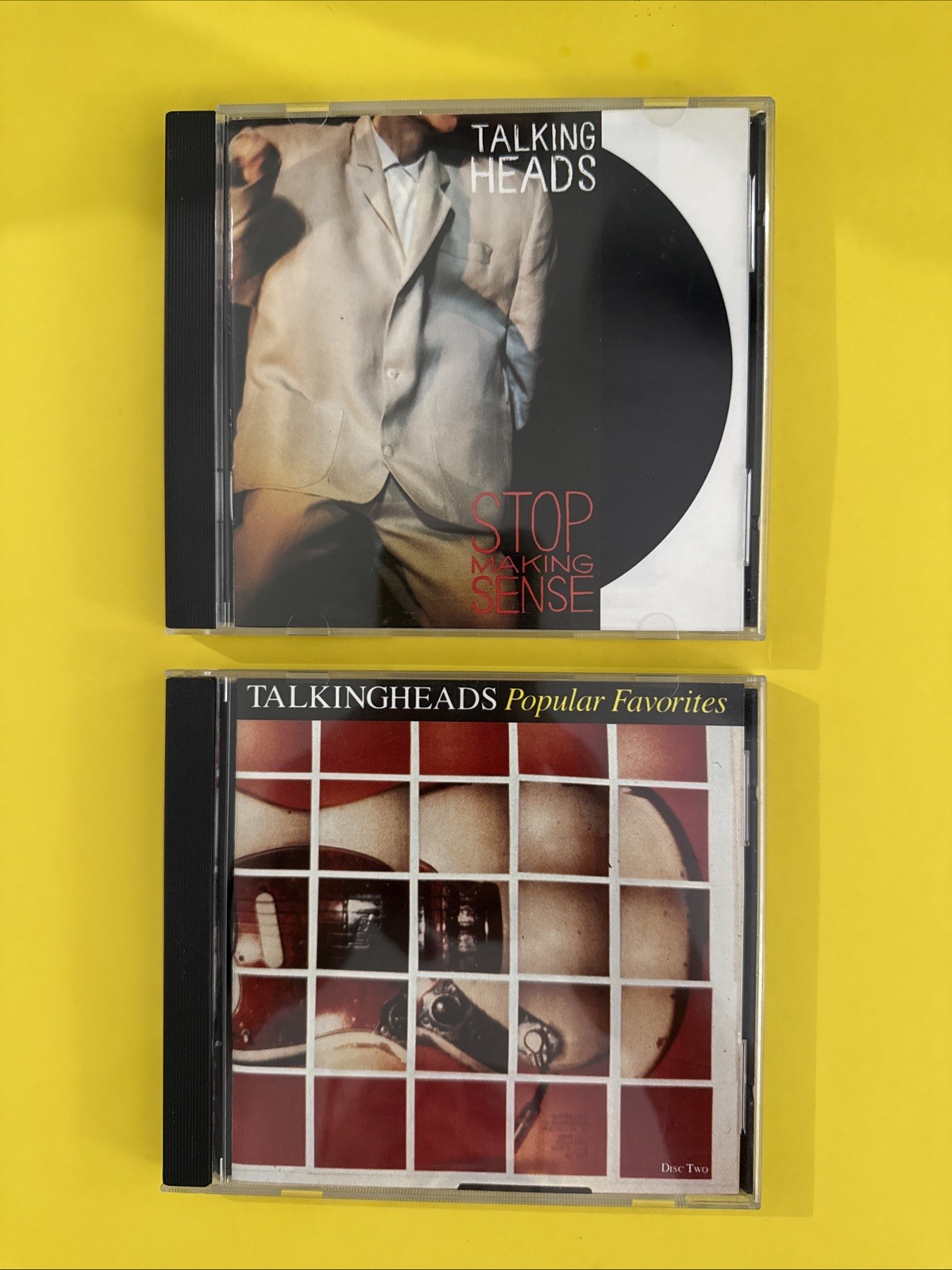 TALKING HEADS STOP MAKING SENSE + POPULAR FAVORITES GREATEST HITS (2 CD LOT) VG+