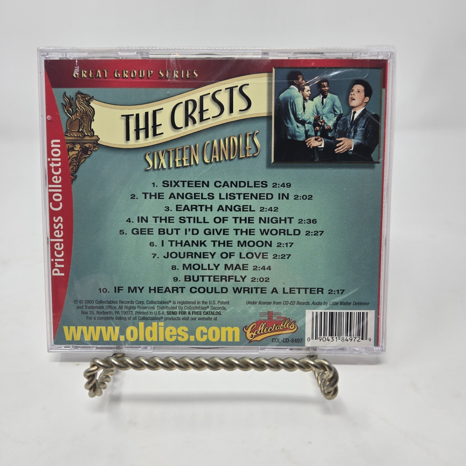 The Crests – Sixteen Candles CD 2005 Collectables Records Sealed Brand New