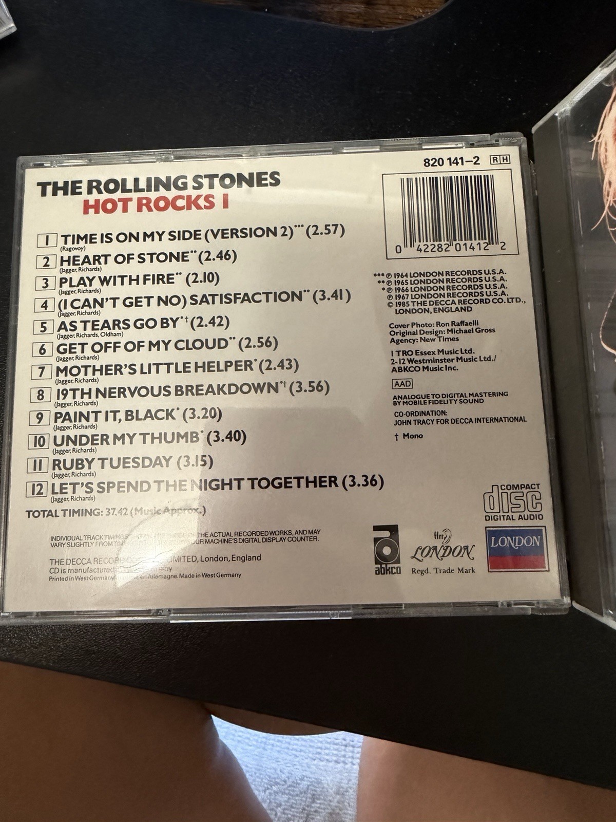 Rolling Stones Hot Rocks 1 & 2 West Germany London 2 CD Lot VG+