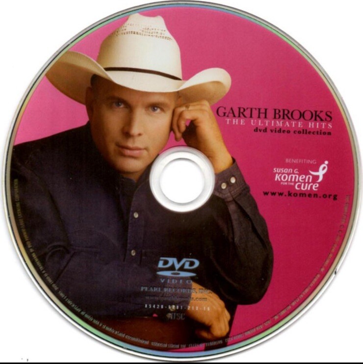 The Ultimate Hits by Garth Brooks (2 CD, DVD 2007 Pearl) Pink Susan G. Komen Ed