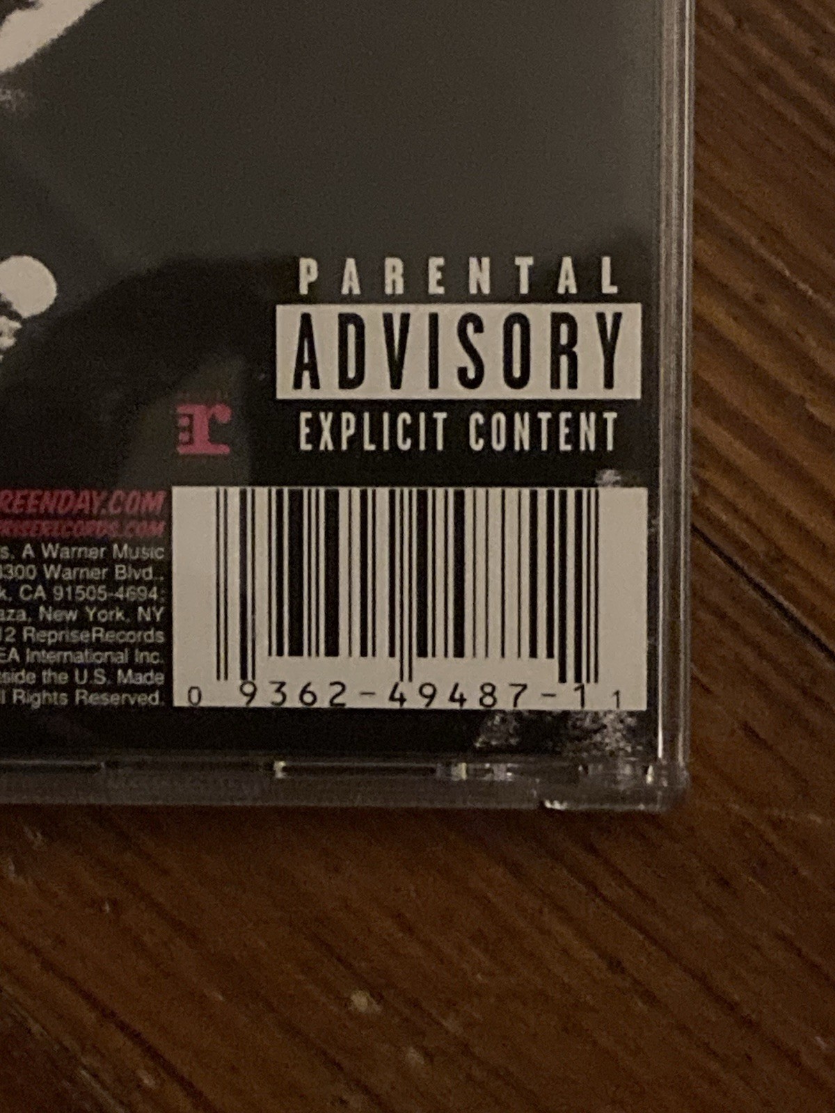 Green Day - ¡Uno! CD Album Reprise 2012 Rock Parental Advisory Explicit Jewel