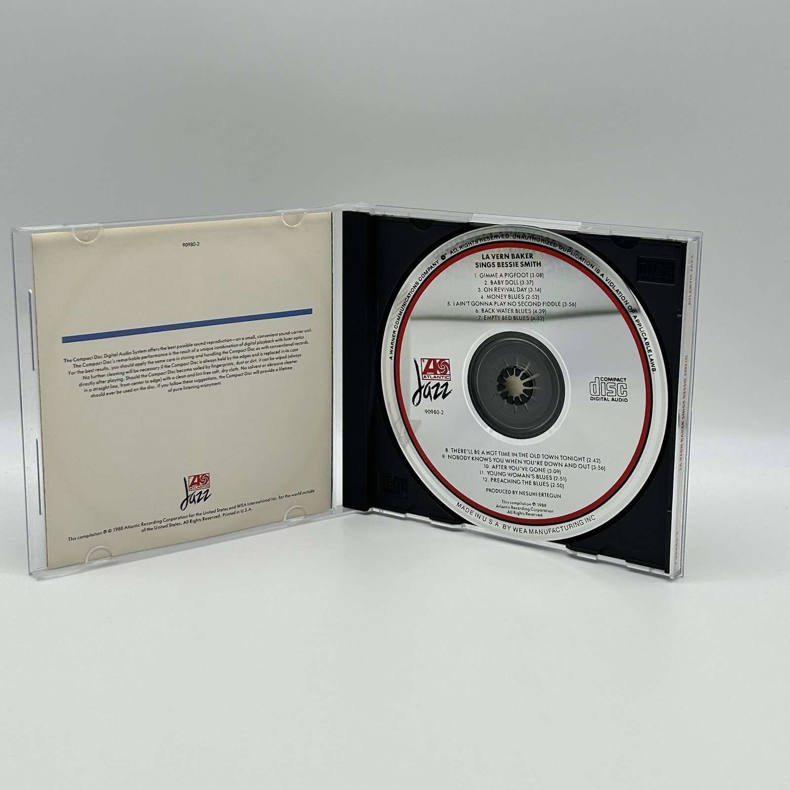 LaVern Baker - LaVern Baker Sings Bessie Smith (CD, 1988, Atlantic Jazz/Warner)