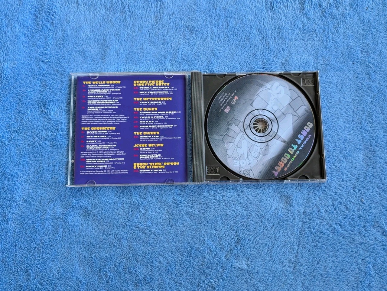 VOCAL GROUPS Coast To Coast CD Compilation Doo Wop Specialty Records