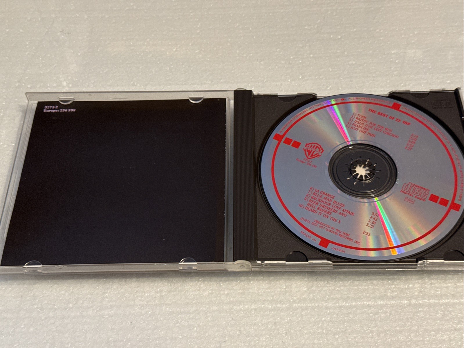 [NM!] Best of ZZ Top TARGET CD Made in Japan Warner Bros 3273-2 SMOOTH EDGE CASE