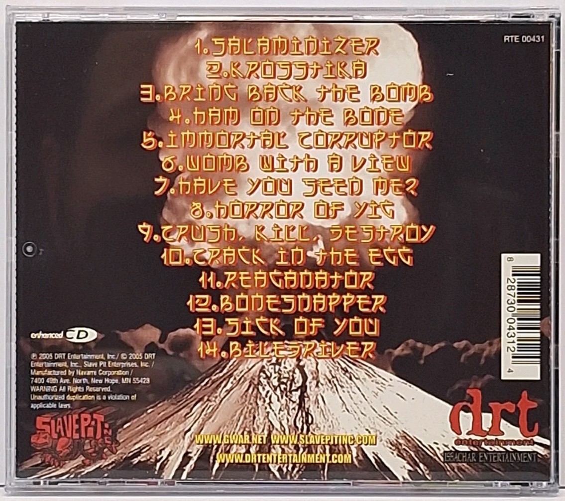 GWAR Live From Mt. Fuji CD 2005 Excellent Condition EX Rare OOP Tested