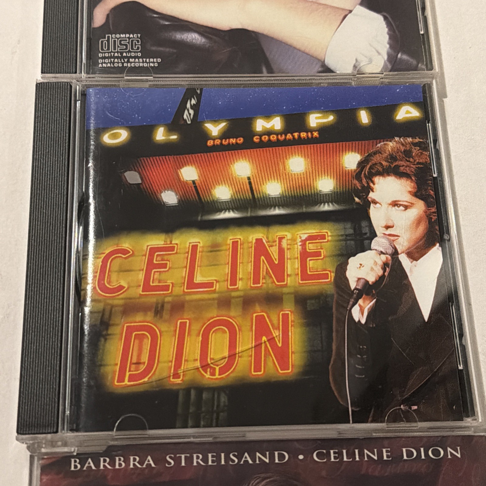 3 Celine Dion cd - incognito 1987, à l'olympia 1994 & Tell Him 1997 Streisand