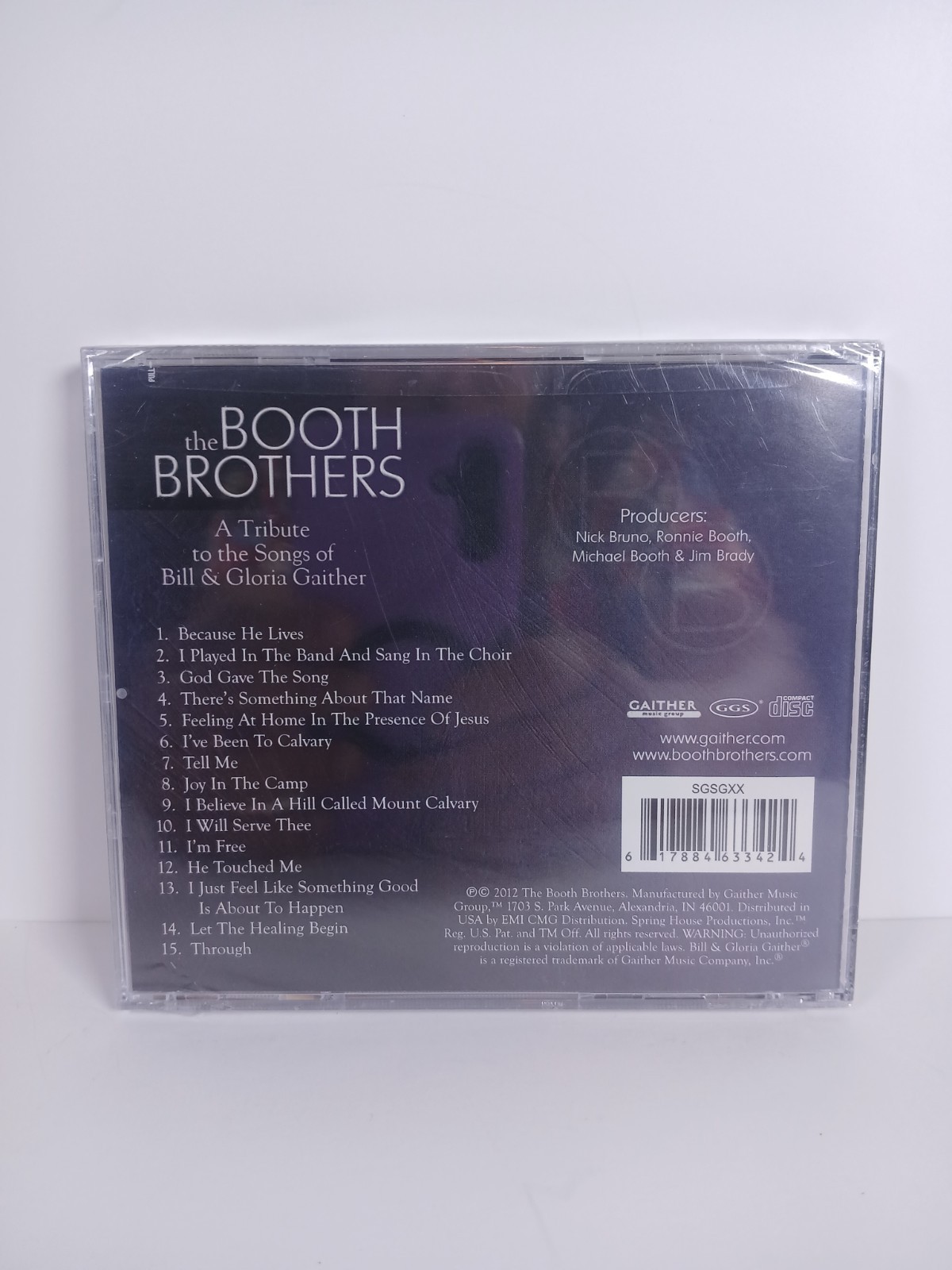 The Booth Brothers - Tribute To Songs Of Bill & Gloria Gaither CD Gaither Gospel