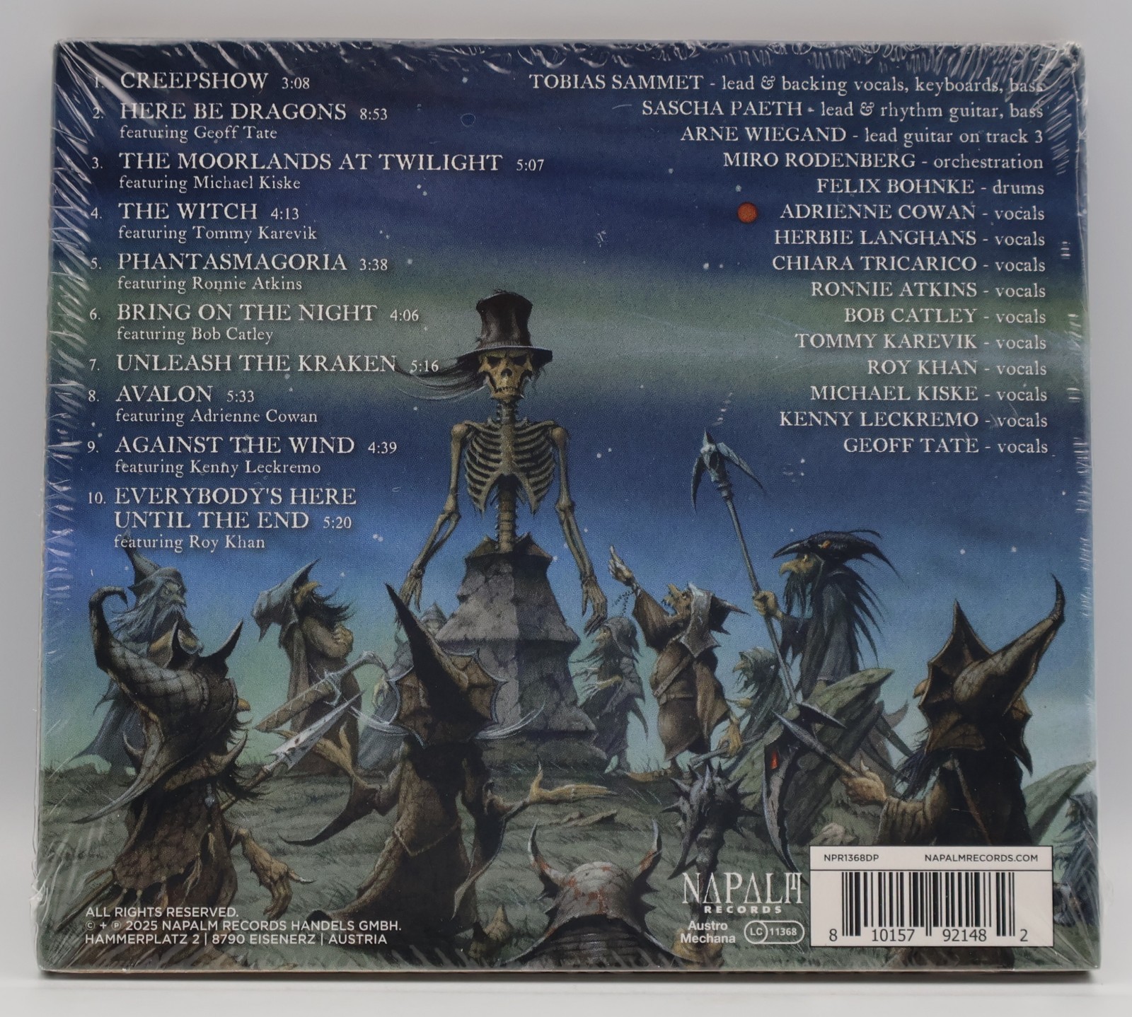 Tobias Sammet's AVANTASIA There Be Dragons (CD, 2025) - NEW SEALED