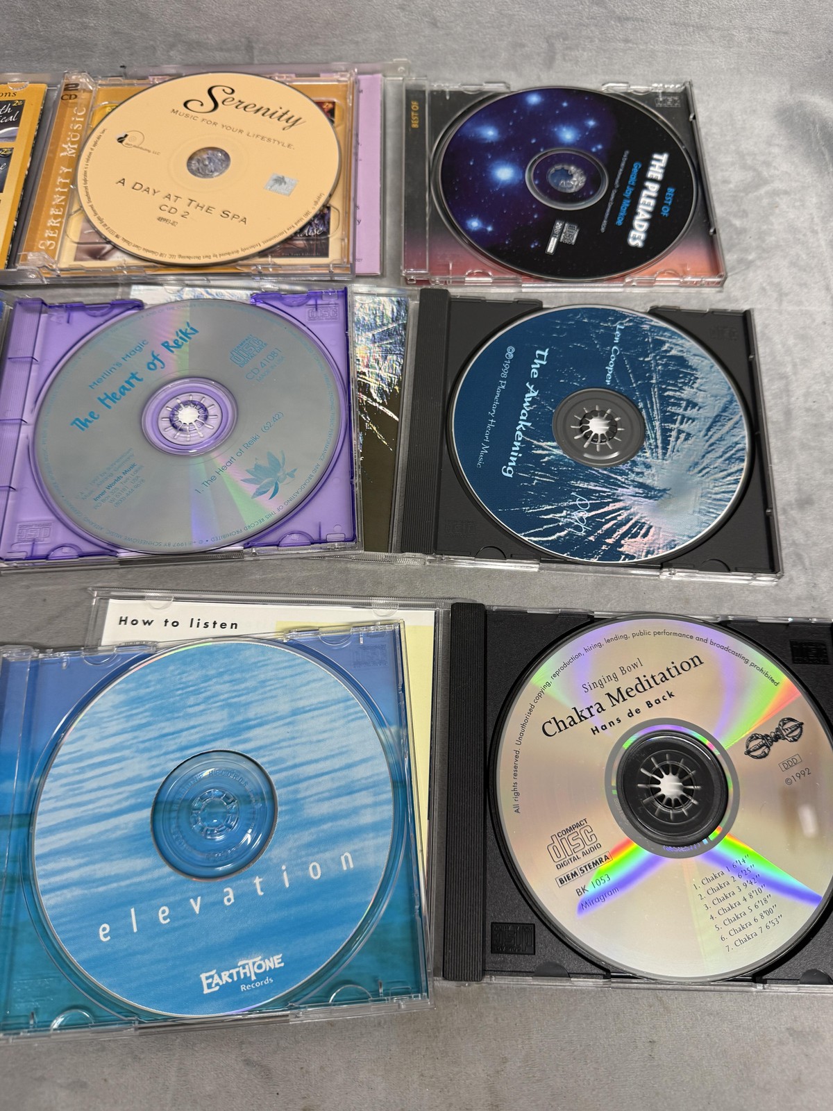 Lot 24 New Age Meditation CDs Chakra Reiki Healing Relaxation Steven Halpern