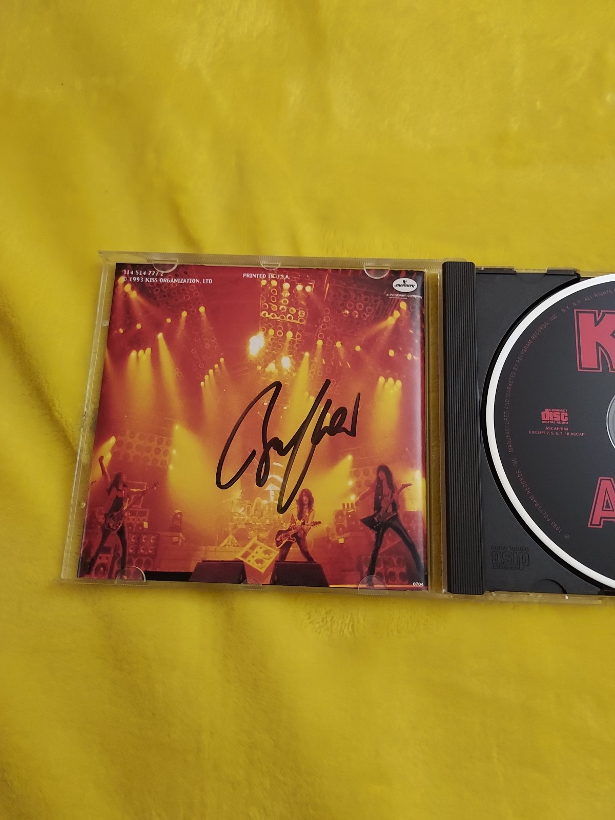 Kiss Alive III CD 1993 PolyGram SIGNED BY BRUCE KULICK RARE MINT