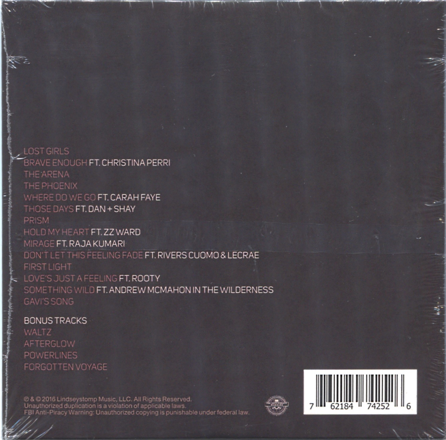 +4 BONUS TRACKS-- LINDSEY STIRLING Brave Enough TARGET CD Forgotten Voyage 0121