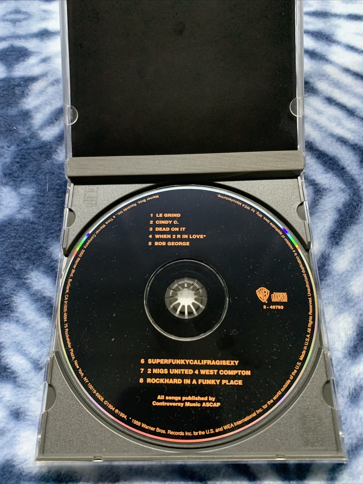 PRINCE The Black Album Rare Official 1994 US CD Warner Bros 2-45793 MINT