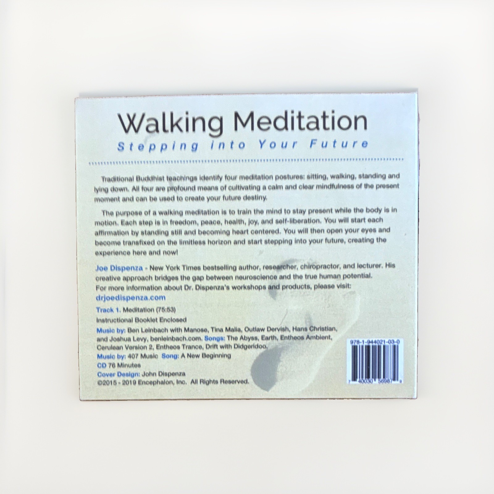 Dr. Joe Dispenza Walking Meditation: Stepping into Your Future CD 76m 2015