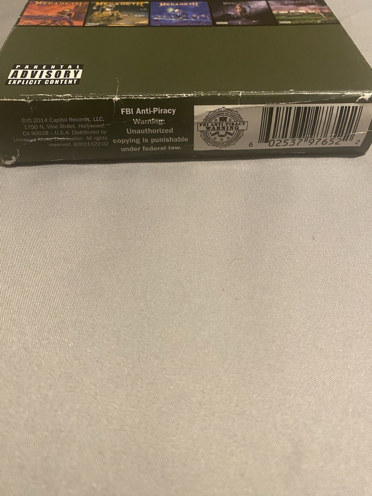Megadeth 5 Classic Albums CD Box Set 5CD Capitol 2014 Parental Advisory