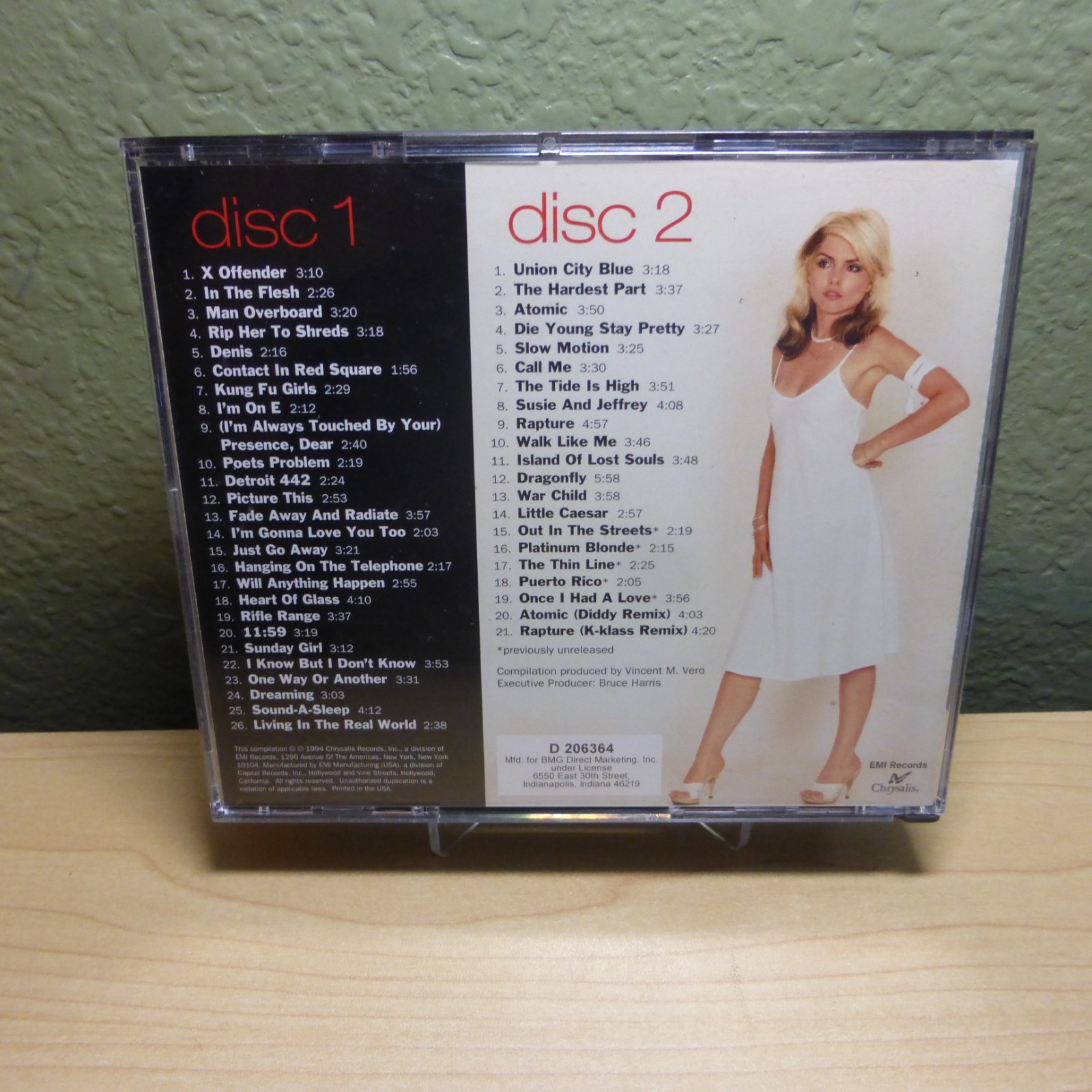 Blondie The Platinum Collection 2 CD Set 47 Tracks EMI Chrysalis BMG Club