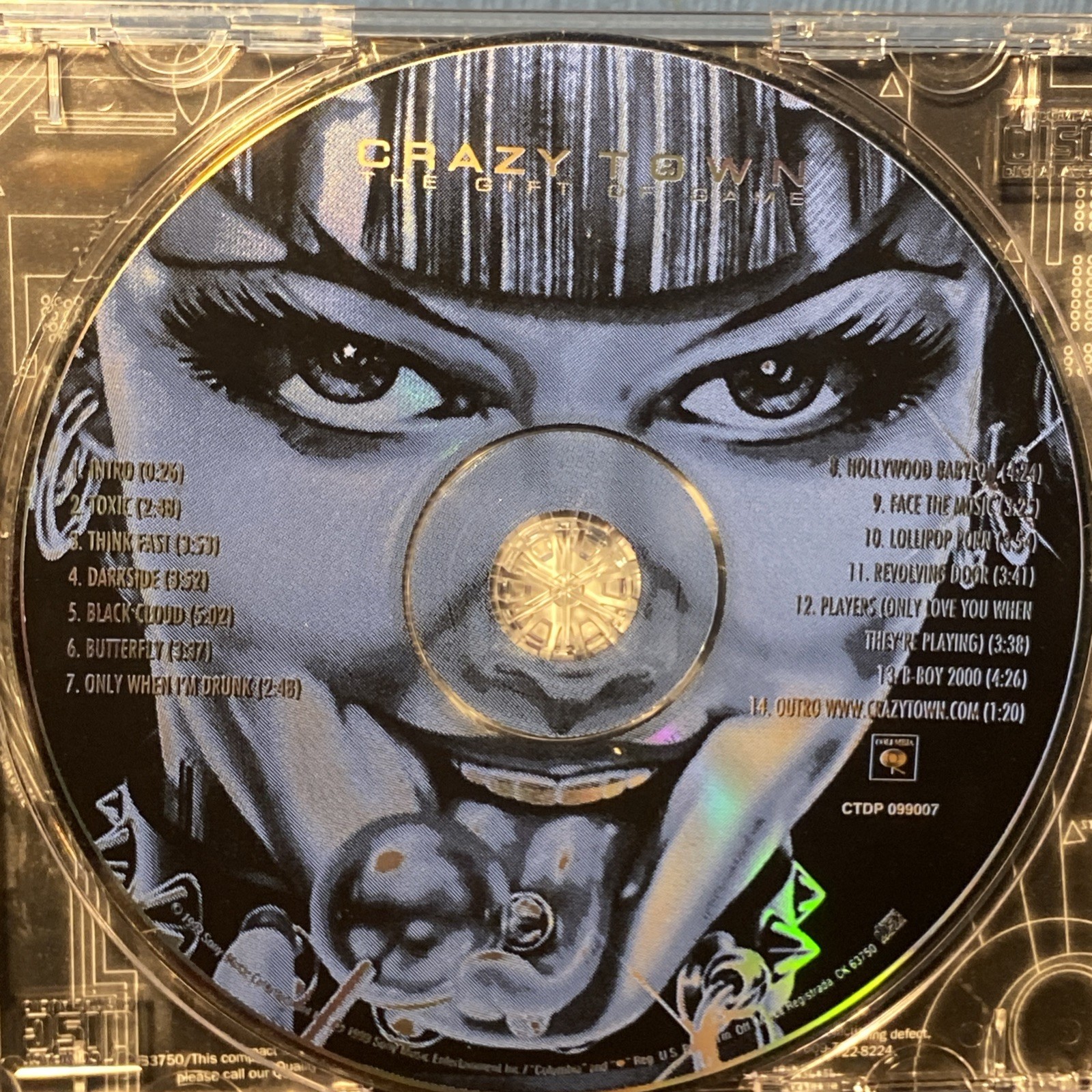 The Gift Of Game - Crazy Town CD - VTG Nu Metal 90s Album w/ Butterfly Hype, VGC