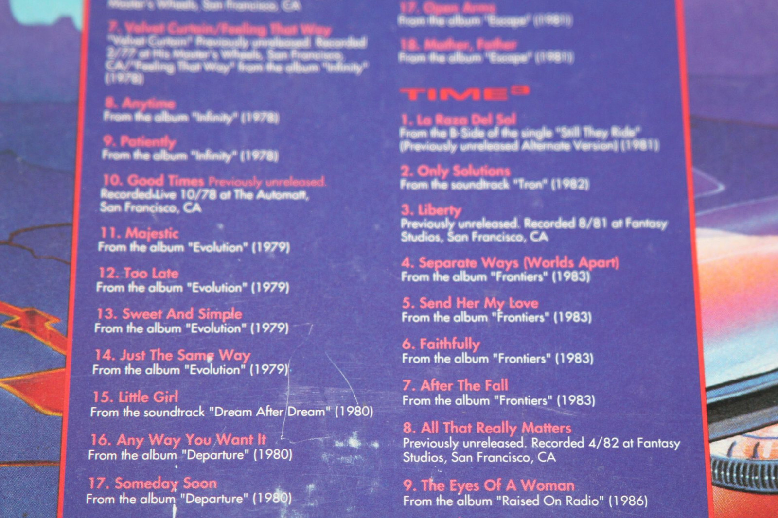 1992 Journey - Time Cubed Time 3 The Ultimate Collection 3 CD Box Set + Book