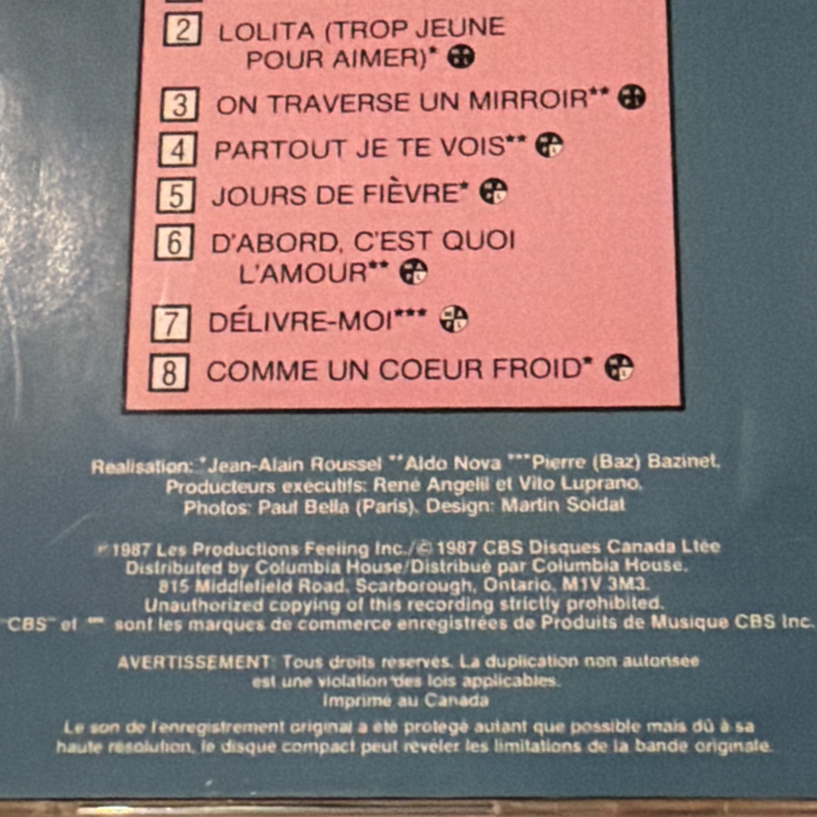 3 Celine Dion cd - incognito 1987, à l'olympia 1994 & Tell Him 1997 Streisand