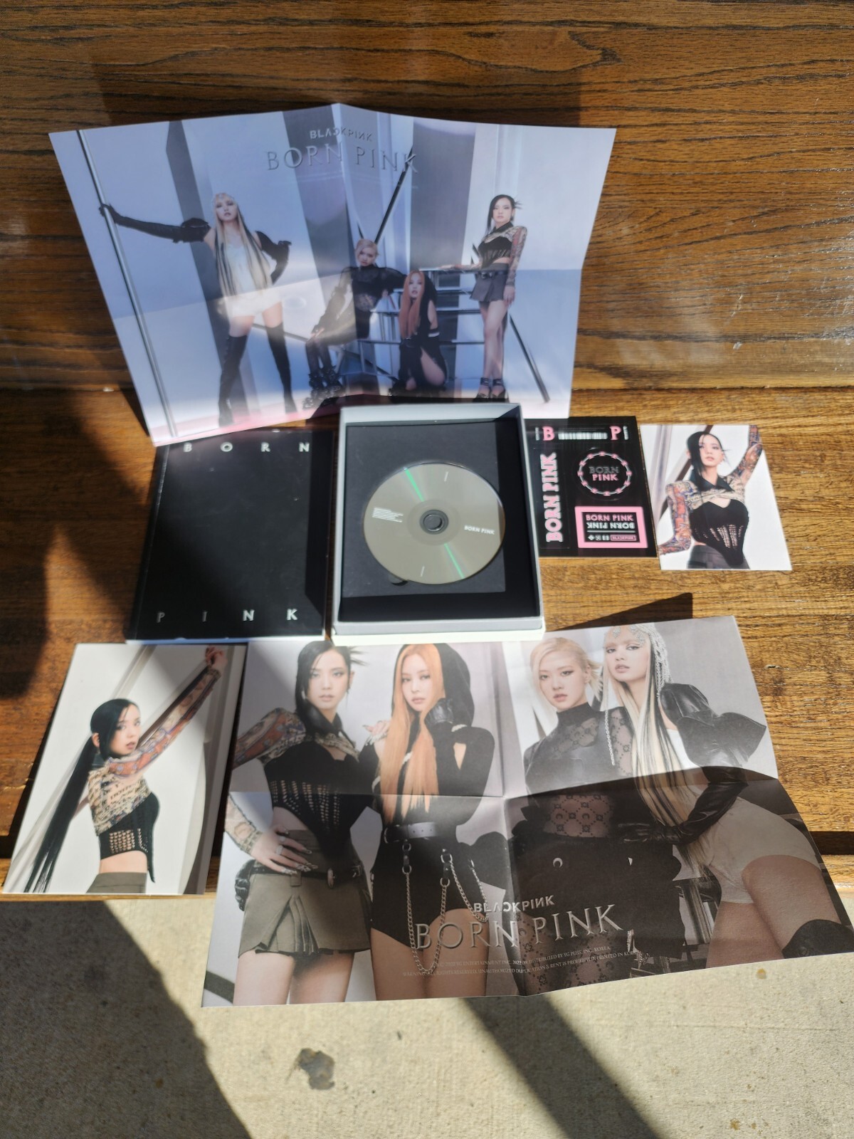 BLACKPINK ALBUM BORN PINK BOX SET Gray Version Kpop POB Photo Card Posters Book