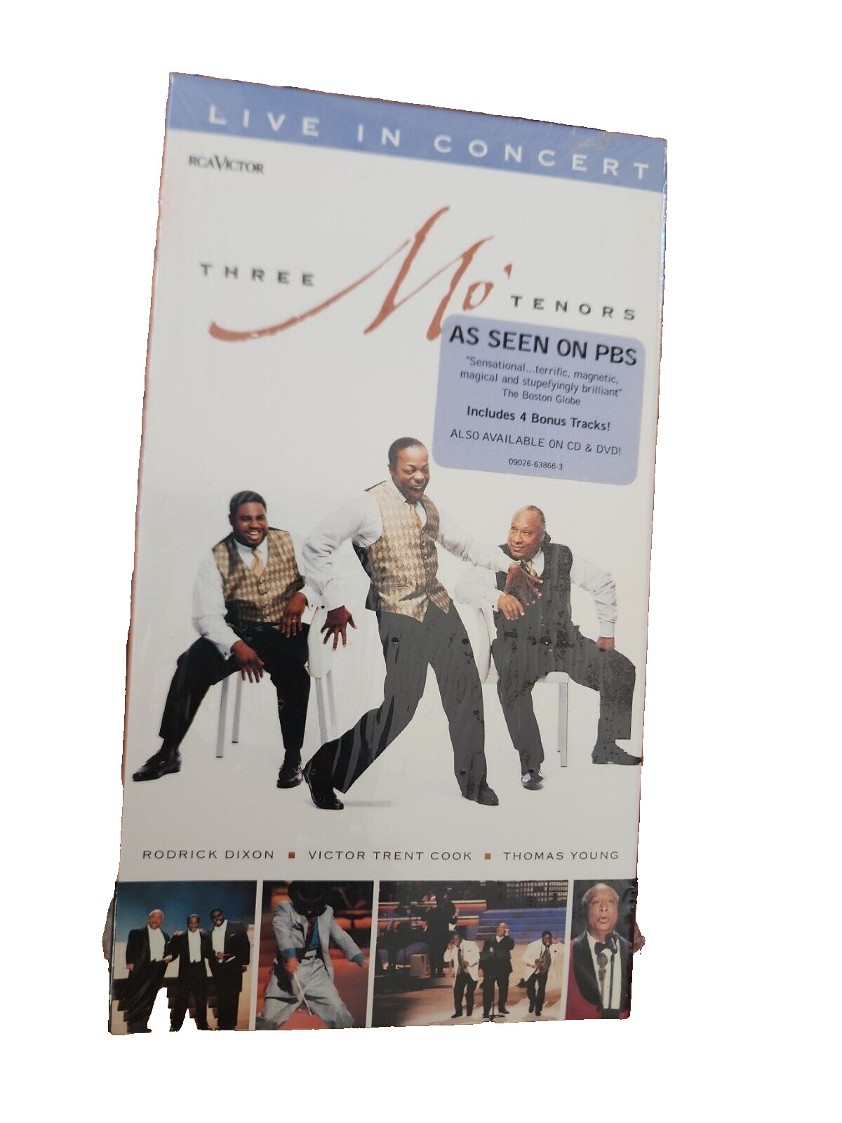 Three Mo' Tenors VHS 2001 RCA Victors Includes 4 Bonus Tracks Sealed