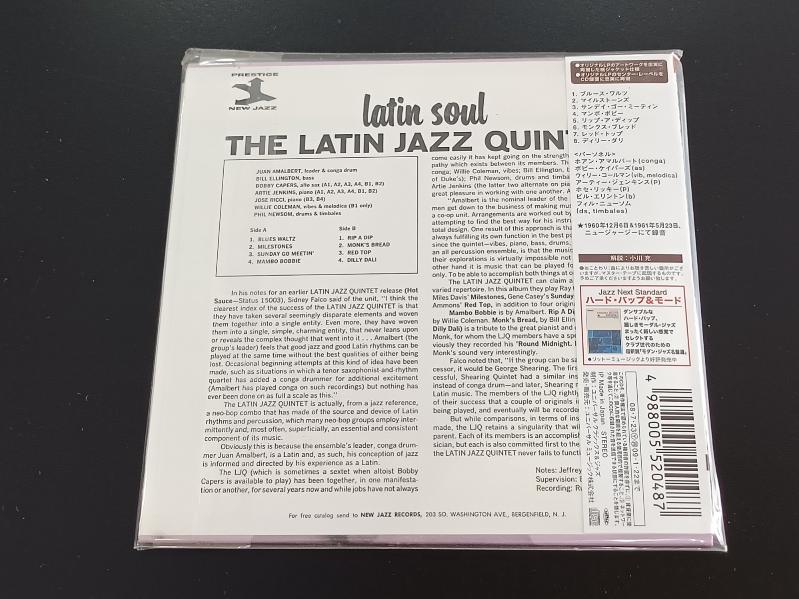 The Latin Jazz Quintet – Latin Soul Japan CD UCCO-9455