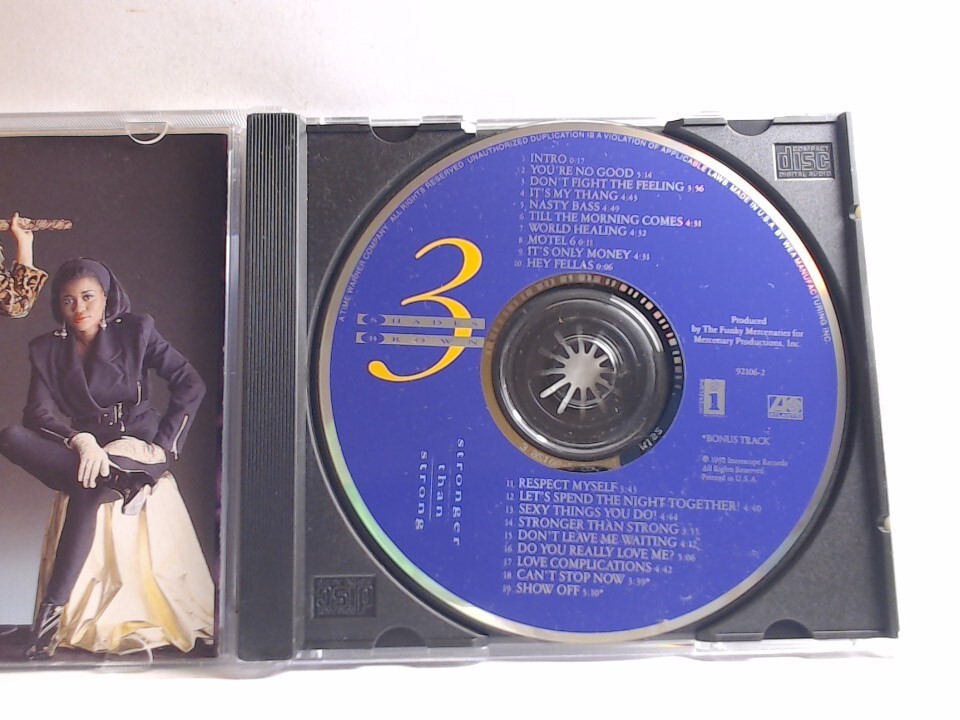 3 Shades Brown – Stronger Than Strong (CD, US, 1992, Interscope) BB076