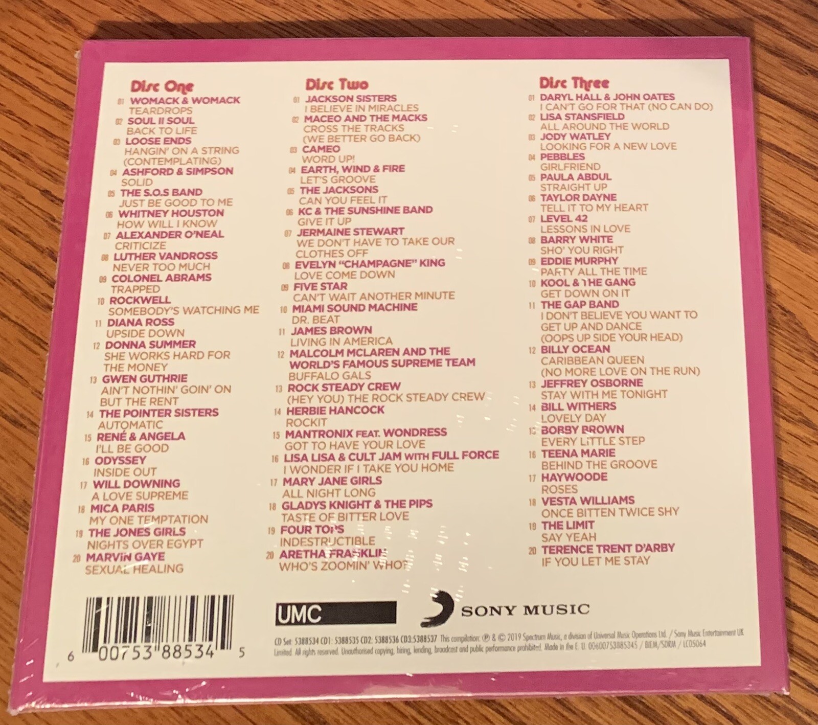 VARIOUS "THE BEST 80's GROOVE ALBUM" BRAND NEW ORIGINAL 2019 UK 3CD SET